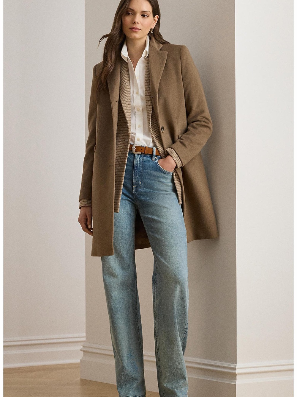Lauren by Ralph Lauren Longline Wool Blend Coat - sz 4